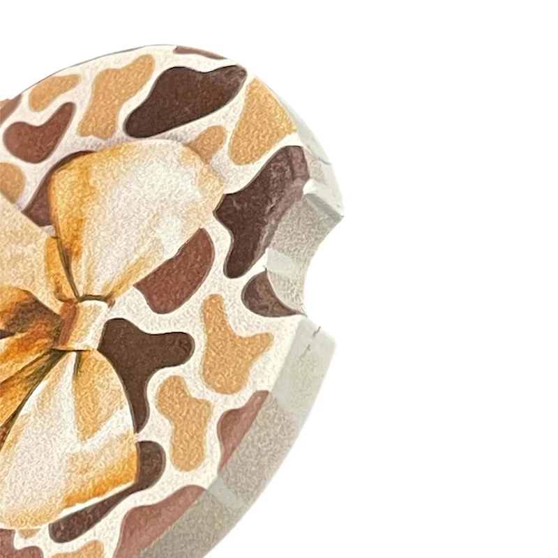 Camo Bow Car Coaster