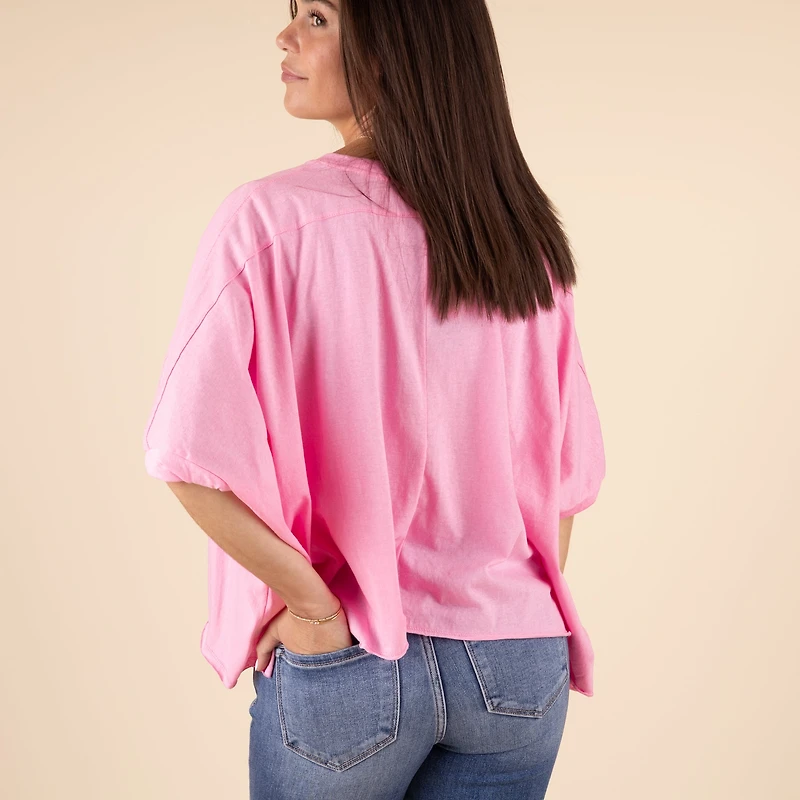 HiLo Twist Short Sleeve Top