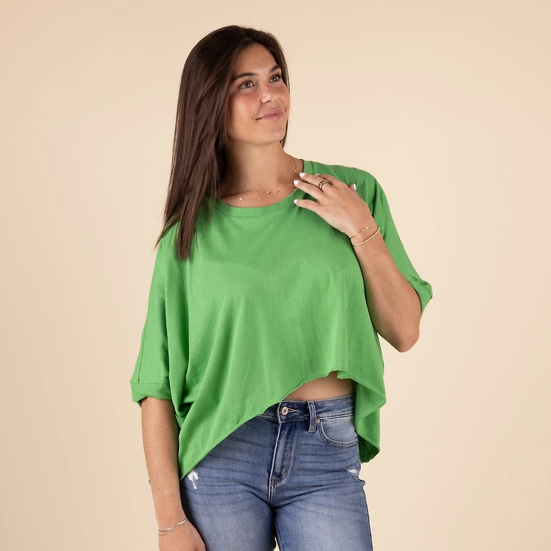 HiLo Twist Short Sleeve Top
