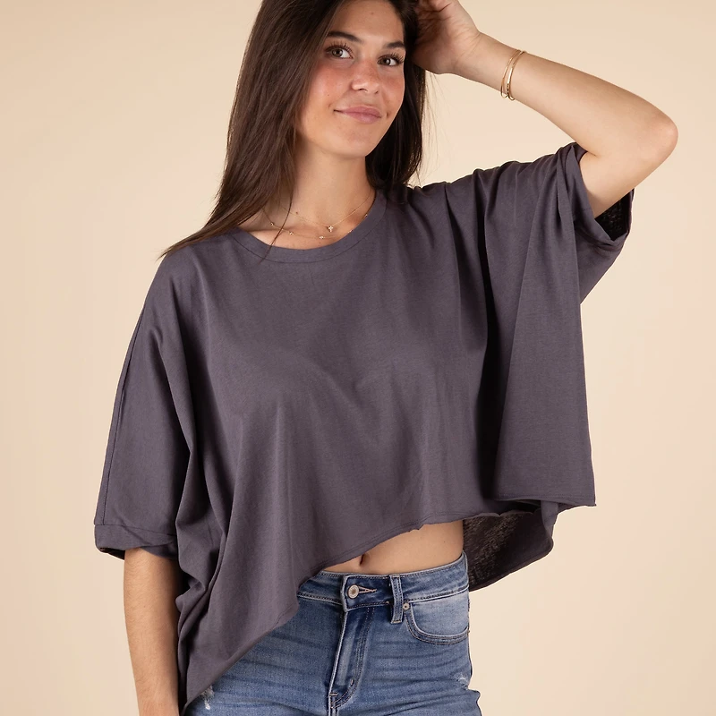 HiLo Twist Short Sleeve Top