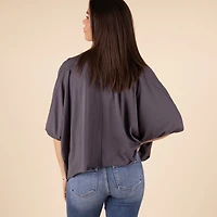 HiLo Twist Short Sleeve Top