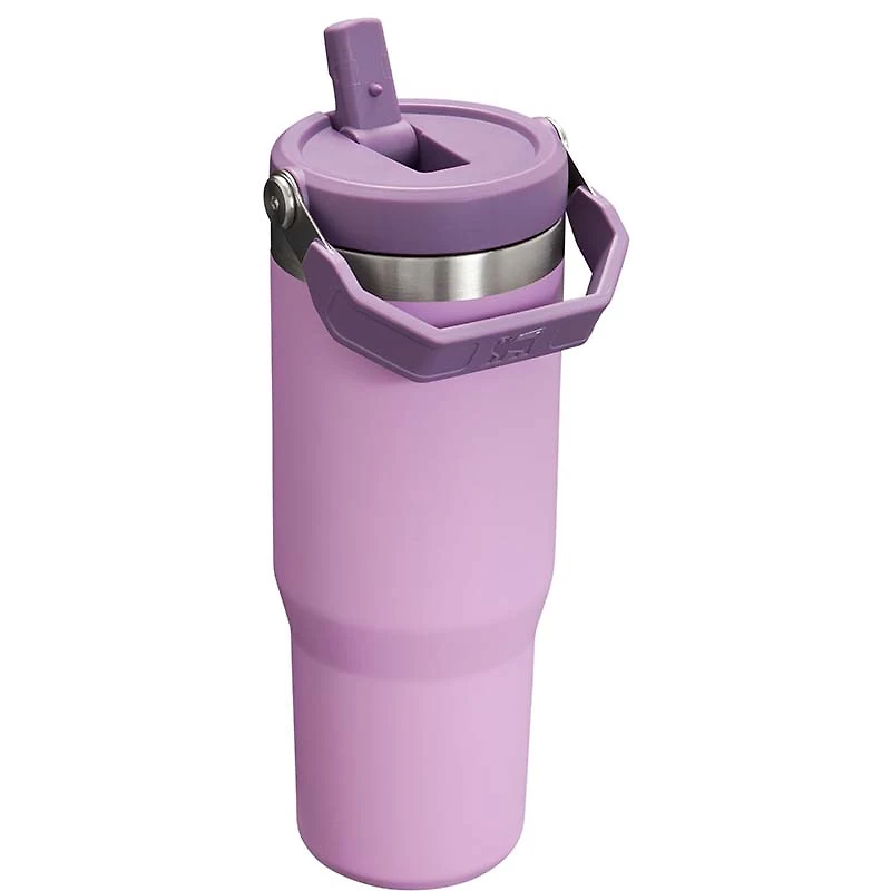 The 30oz IceFlow Flip Straw Tumbler in Lilac