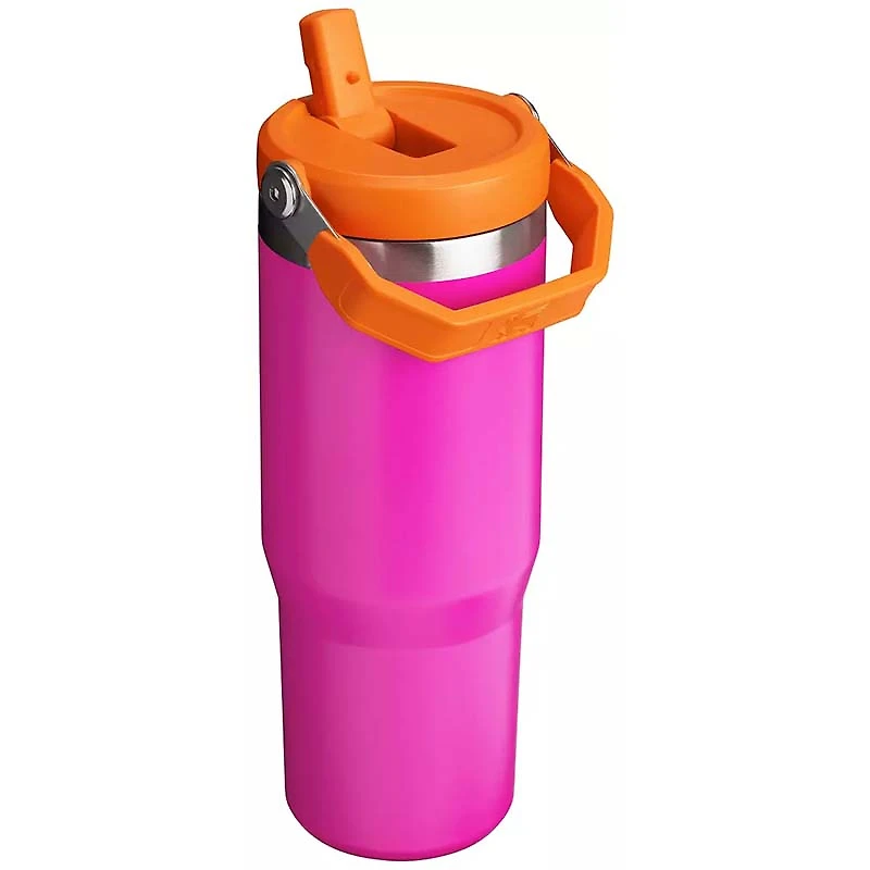 The 30oz IceFlow Flip Straw Tumbler in Vivid Violet