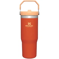 The 30oz IceFlow Flip Straw Tumbler in Tiger Lily