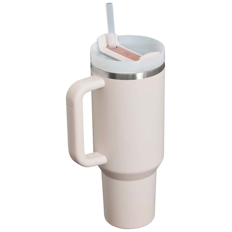 The 40oz Quencher H2.0 Flowstate™ Tumbler in Rose Quartz