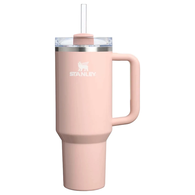 The 40oz Quencher H2.0 Flowstate™ Tumbler in Peach Whip Gloss