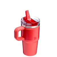 The 20oz Quencher ProTour Flip Straw Tumbler in Hot Coral