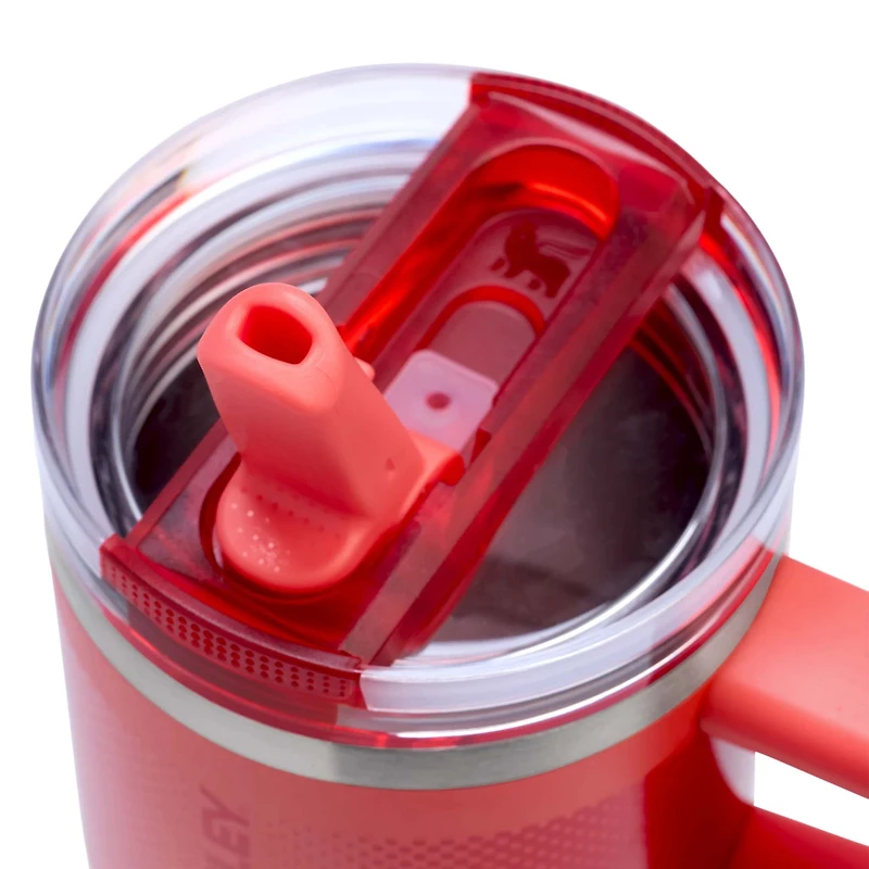 The 20oz Quencher ProTour Flip Straw Tumbler in Hot Coral