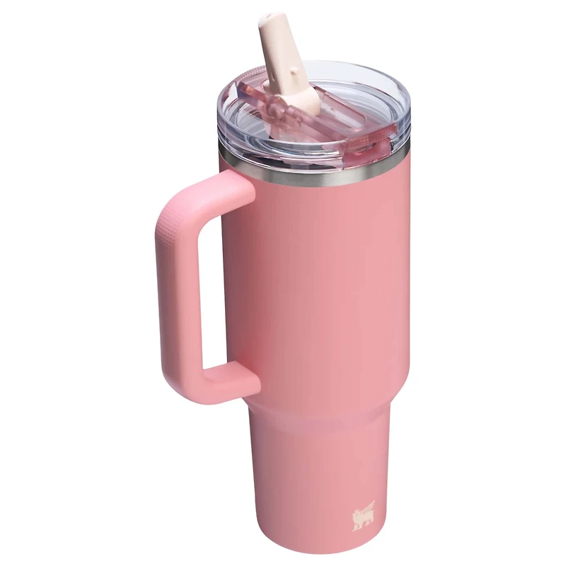 The 40oz Quencher ProTour Flip Straw Tumbler in Pink Mesa
