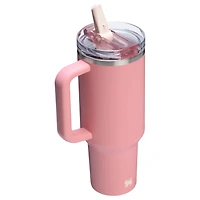 The 40oz Quencher ProTour Flip Straw Tumbler in Pink Mesa