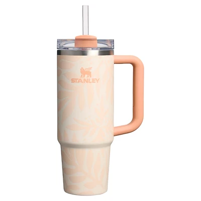 The 30oz Quencher H2.0 Flowstate Tumbler in Apricot Palms