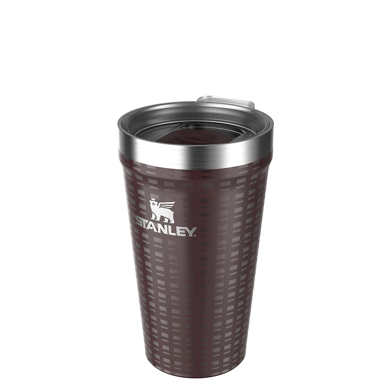 The 16oz Everyday Tumbler in Mahogany Grid
