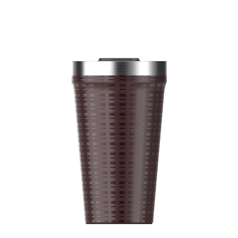 The 16oz Everyday Tumbler in Mahogany Grid