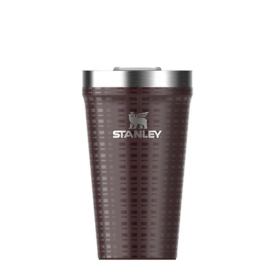 The 16oz Everyday Tumbler in Mahogany Grid