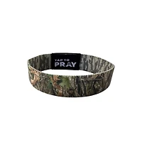 Tap To Pray Wristband Tree Bark Forest Camo