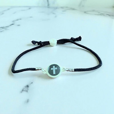 Tap To Pray Onyx Adjustable String Bracelet