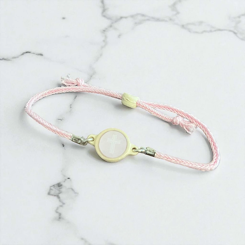 Tap To Pray Lotus Adjustable String Bracelet