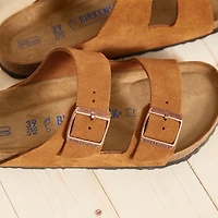 Women's Arizona Soft Footbed Suede Leather Sandals Mink