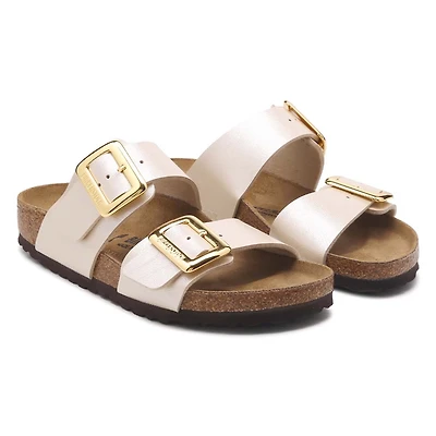 Sydney Luxe Buckle Sandals Pearl