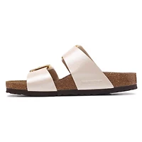 Sydney Luxe Buckle Sandals Pearl