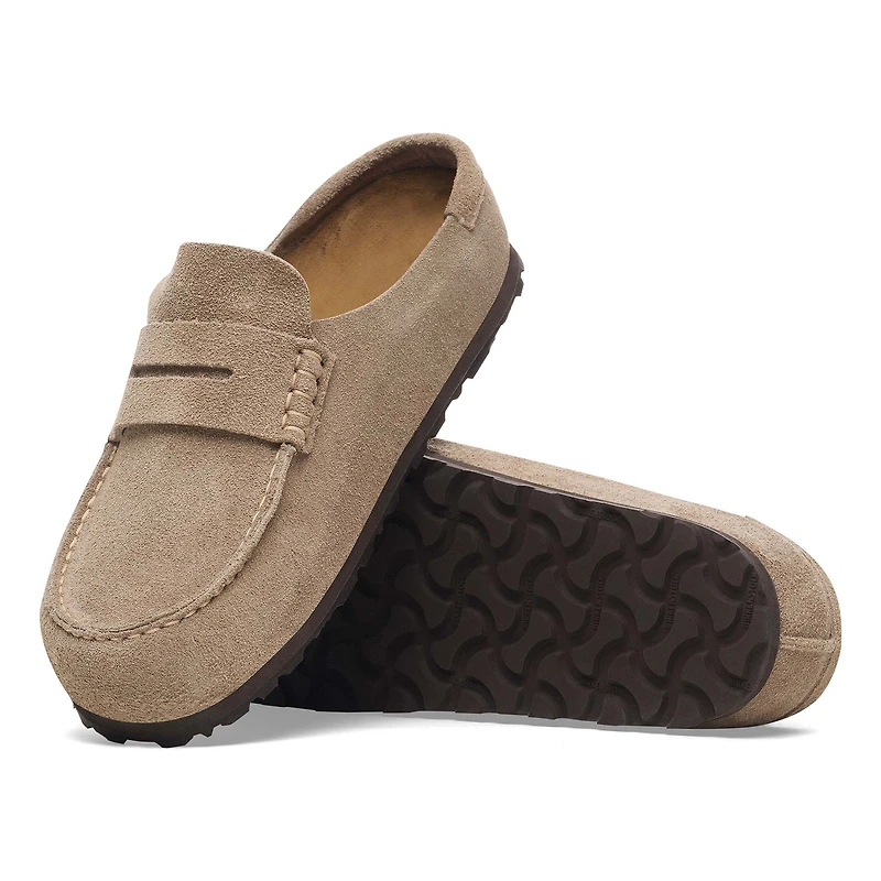 Men's Naples Suede Leather Clog Taupe