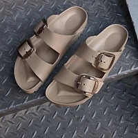 Women's Arizona Big Buckle EVA Sandals Gray Taupe