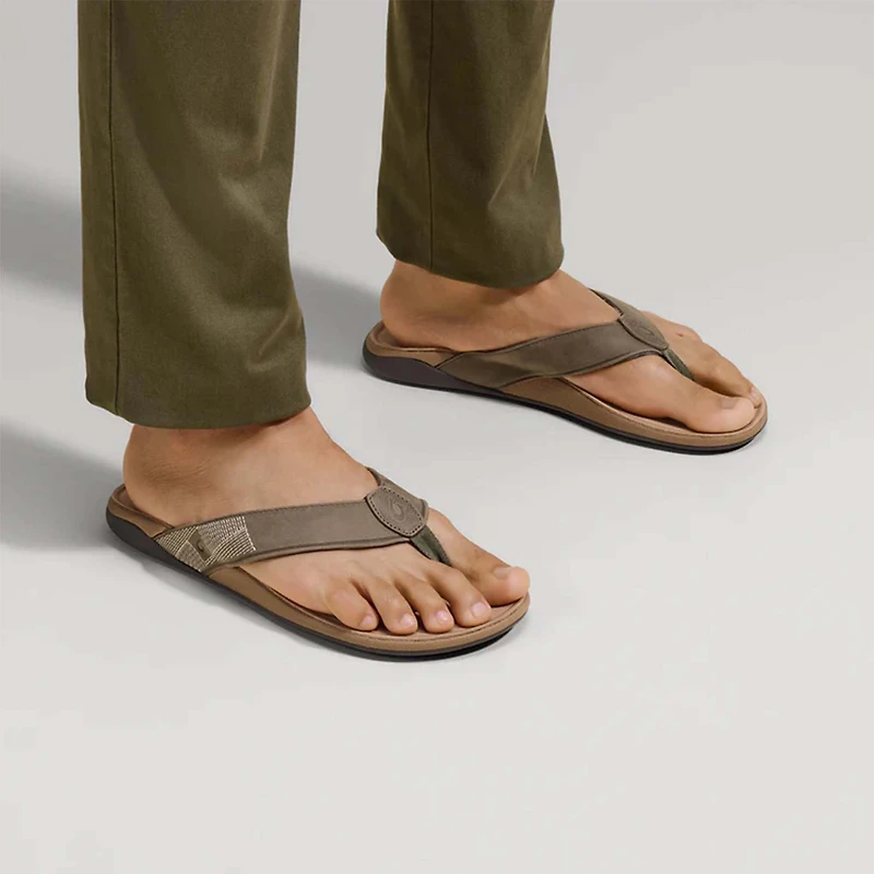 Men's Tuahine Sandals Hunter and Golden Sand