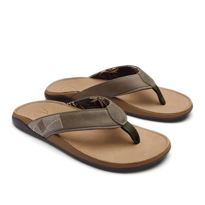 Men's Tuahine Sandals Hunter and Golden Sand