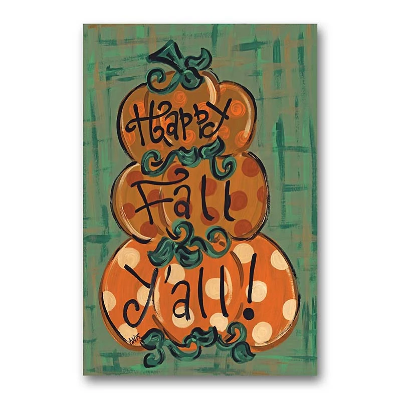 Three Pumpkin Garden Flag