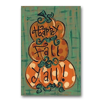 Three Pumpkin Garden Flag