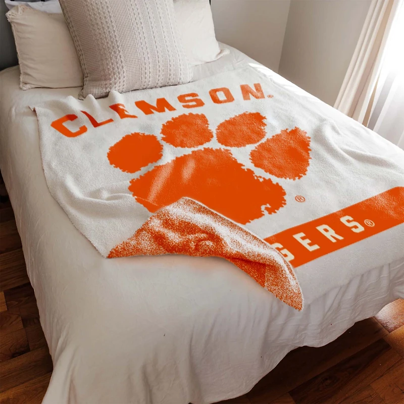Clemson Prime Luxe Dreams Throw Blanket