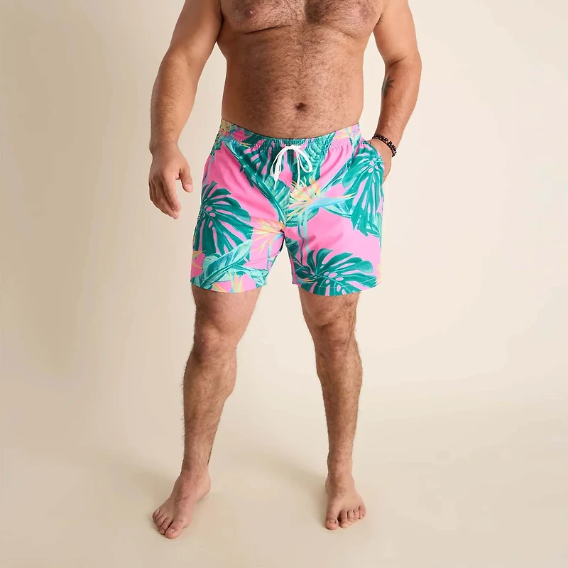 The Birds Of Paradise 5.5 Inch Lined Swim Shorts