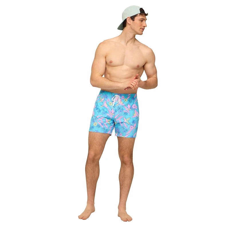 The Flock Parties 5.5 Inch Lined Swim Shorts