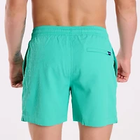 The Real Teals Textured 5.5 Inch Lined Swim Shorts