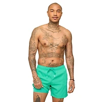 The Real Teals Textured 5.5 Inch Lined Swim Shorts