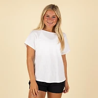 Short Sleeve Twist Back Athletic Tee