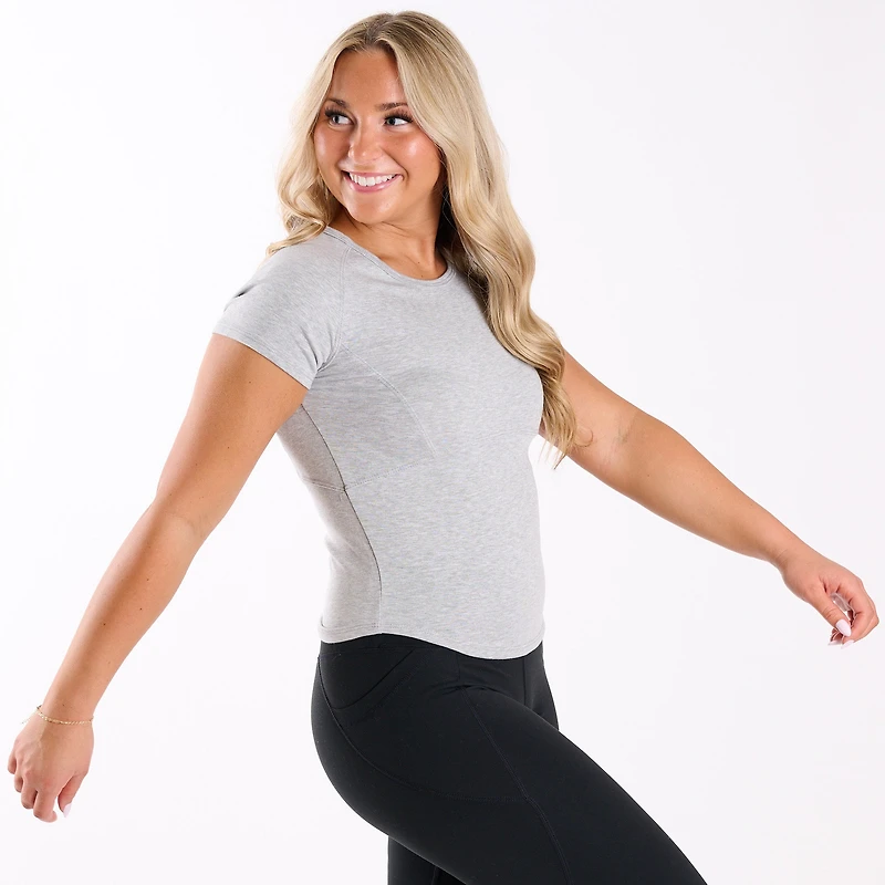 Contour Seam Short Sleeve Top