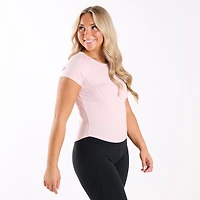 Contour Seam Short Sleeve Top