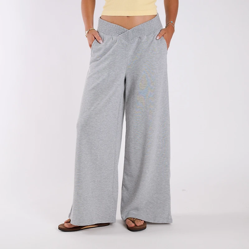 V Waist Wide Leg Lounge Pant