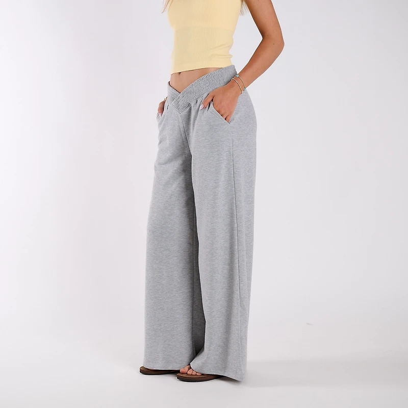 V Waist Wide Leg Lounge Pant