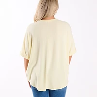 Crepe Swing Short Sleeve Top
