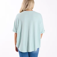 Crepe Swing Short Sleeve Top