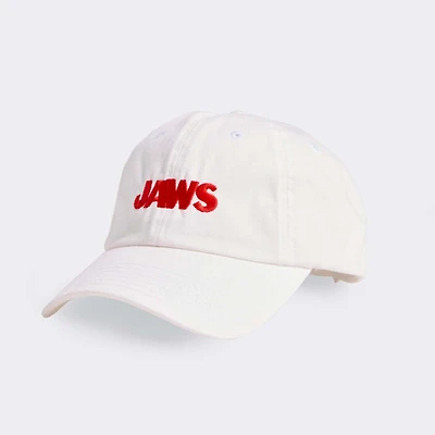 Jaws Red Logo Hat in White Cap