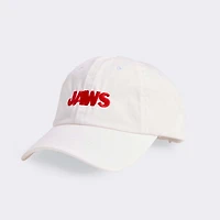 Jaws Red Logo Hat in White Cap