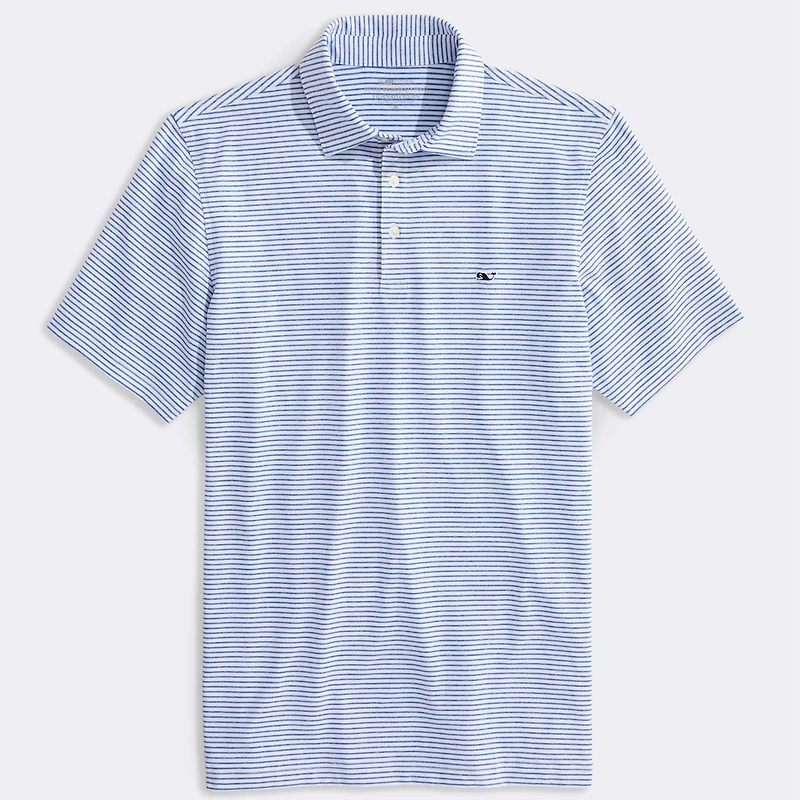 Bradley Stripe Sankaty Polo Yacht Blue