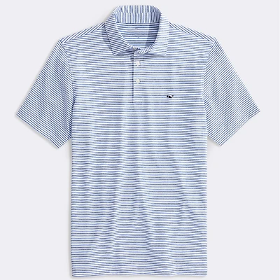 Bradley Stripe Sankaty Polo Yacht Blue