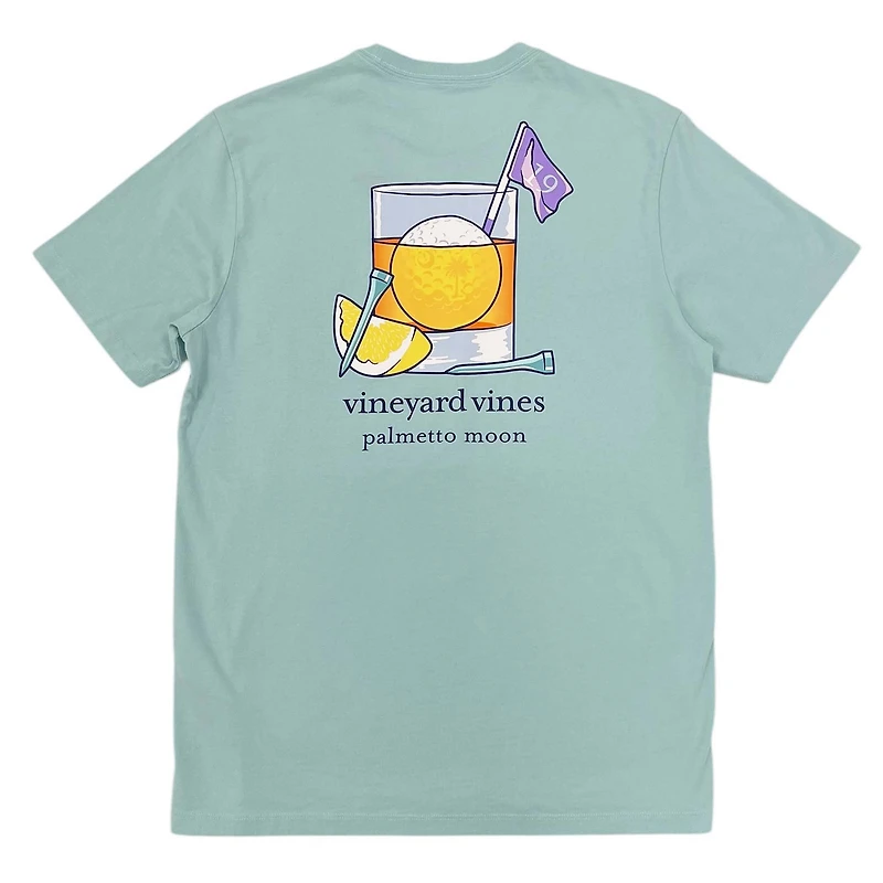 Golf Cocktail Short Sleeve T-Shirt Aqua Haze