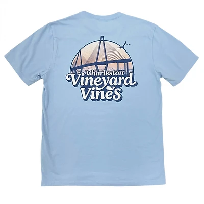 Charleston Bridge Short Sleeve T-Shirt Jake Blue