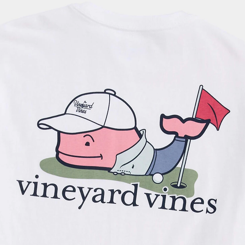 Golfer Whale Short Sleeve T-Shirt