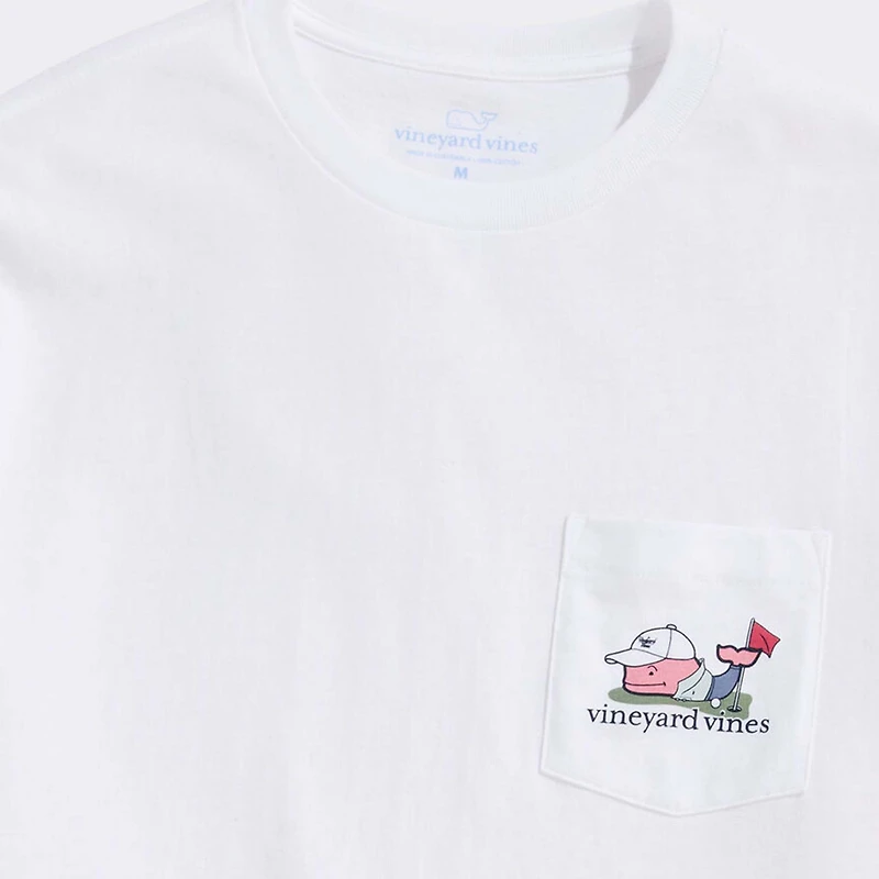 Golfer Whale Short Sleeve T-Shirt